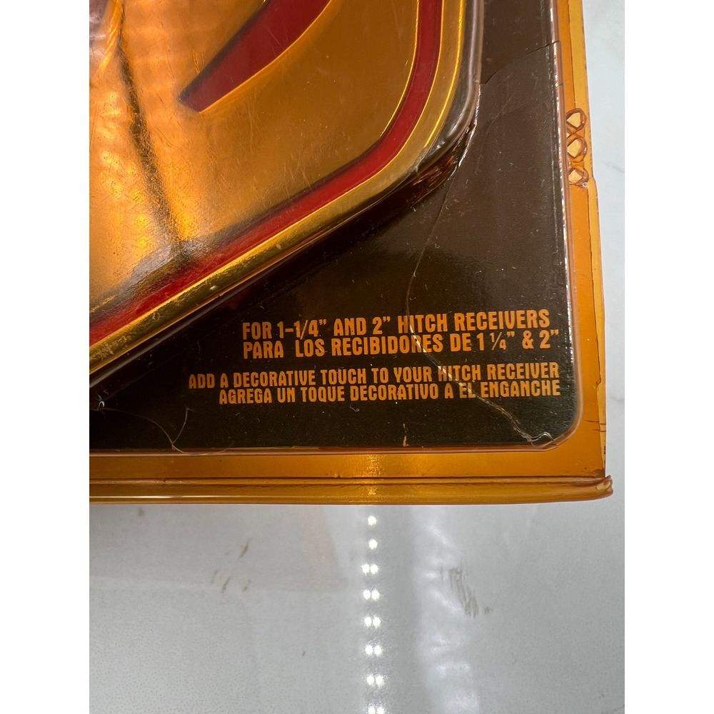 Bully Dodge Ram Head Hitch Cover Gold Red Triple Chrome Plated CR-311 New - Picture 7 of 8